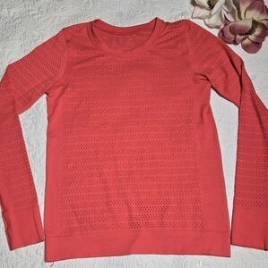 Lululemon Long Sleeves Orange Top